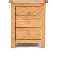 Cabinet Bits Lugo 3 Drawer Bedside Table in Light Brown
