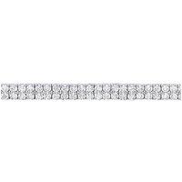 Jewelco London Women's Silver CZ Eternity Tennis Bracelet 5mm 7 inch - GVB297 in White