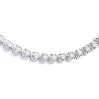Jewelco London Women's Silver CZ 4 Claw Classic Line Tennis Bracelet 4mm - GVB414 in White