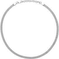 Jewelco London Women's Silver 4 Row Bead Cage Choker Collarette Necklace 5mm 14.5-16.5" - GVCL004 in White