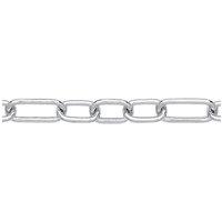 Jewelco London Women's Silver Chunky Oval Pill Paper Clip Chain Bracelet 8mm 7.5 inch - GVB534 in White