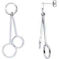 Silver Pendulum Drop Earrings - GVE627