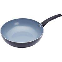 MasterClass Ceramic Non-Stick Induction Ready 30cm Wok in Dark Grey