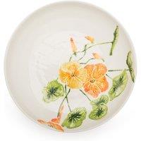 BlissHome Nasturtium Flower Hand Made Supper Bowl 24cm