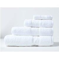 Homescapes Zero Twist Supima Cotton Towel in White | Size: Bath Sheet