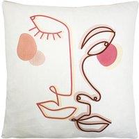Furn Duo Large Abstract Printed Soft Velvet Cushion | Size: 50 cm x 50 cm