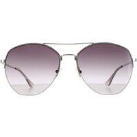 CALVIN KLEIN Men's Aviator Silver Smoke Grey CK20121S