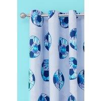 Catherine Lansfield 'Tie Dye Football' Reversible Eyelet Curtains in Lilac | Size: 168 cm width x 183 cm drop