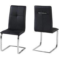 netfurniture Supor Chair Black (Pack Of 2)
