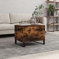 Berkfield Home Coffee Table Smoked Oak 60x44.5x45 cm Engineered Wood in Brown