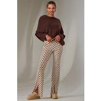 Split Hem Flared Trousers