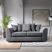 Abakus Direct Jumbo 3 Seater Sofa Grey