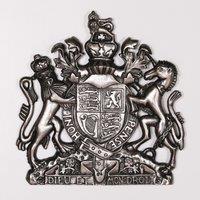 Glasstone Vintage Silver Style 37cm Cast Metal Coat of Arms