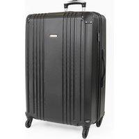 Gino Ferrari Business Travel Hard Shell Suitcase - Lightweight Cabin & Hold Luggage in Black | Size: Large