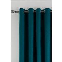 Catherine Lansfield 'Wilson' Blackout Thermal Eyelet Curtains in Green | Size: 117 cm width x 183 cm drop
