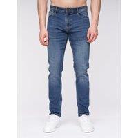 Henleys Men's Mayhen Slim Fit Jeans in Mid Blue | Size: W36 L32