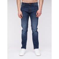 Henleys Men's Mayhen Slim Fit Jeans in Dark Blue | Size: W36 L32