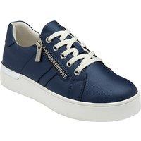 Lotus Women's 'Vivianne' Zip-Up Trainers in Navy | Size: 6