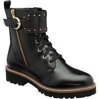 Lotus Women's 'Foster' Leather Ankle Boots in Black | Size: 5