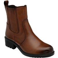 Lotus Women's 'Axelle' Leather Ankle Boots in Tan | Size: 7