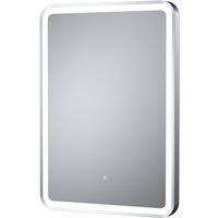 Balterley Rectangular Framed LED Mirror with Demister, 700x500mm - Chrome in Silver