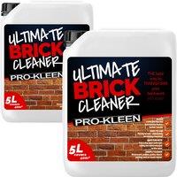 ProKleen Ultimate Brick Cleaner 2 x 5L Concentrated Formula Covers 80m2 in Clear
