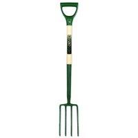 Pegdev Ergonomic Border Fork Steel 30" Ash Ergo Handle 2kg Weight Ideal for Professionals in Dark Green