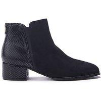 Moda In Pelle Women's 'Madeley' Alcantara Ankle Boots in Black | Size: 5