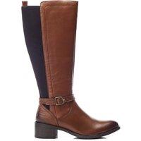 Moda In Pelle Women's 'Radelle' Leather Heeled Boots in Tan | Size: 6