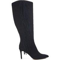 Moda In Pelle Women's 'Toulon' Alcantara Heeled Boots in Black | Size: 6