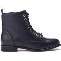 Moda In Pelle Women's 'Penelopi' Leather Ankle Boots in Black | Size: 5