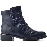 Moda In Pelle Women's 'Elita' Leather Ankle Boots in Black | Size: 4