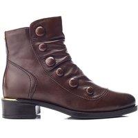 Moda In Pelle Women's 'Elita' Leather Ankle Boots in Tan | Size: 4