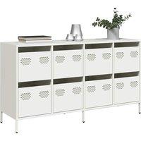 Berkfield Home Sideboard White 135x39x73.5 cm Cold-rolled Steel