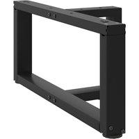 Berkfield Home Coffee Table Legs T-Shaped 2 pcs Black 60x25x(30-31) cm Steel