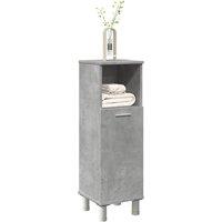 Berkfield Home Bathroom Cabinet Concrete Grey 30x30x95 cm Engineered Wood | Size: 30 x 30 x 95 cm