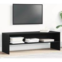 Berkfield Home TV Cabinet Black Oak 120x40x40 cm Engineered Wood | Size: 120 x 40 x 40 cm