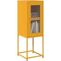 Berkfield Home Sideboard Mustard Yellow 36x39x107 cm Cold-rolled Steel | Size: 36 x 39 x 107 cm