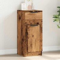 Berkfield Home Sideboard Old Wood 30x30x70 cm Engineered Wood in Brown | Size: 30 x 30 x 70 cm
