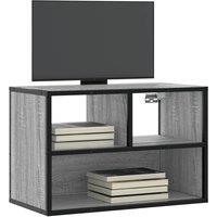 Berkfield Home TV Cabinet Grey Sonoma 60x31x39.5 cm Engineered Wood & Metal