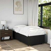 Berkfield Home Bed Frame without Mattress Black Single Fabric