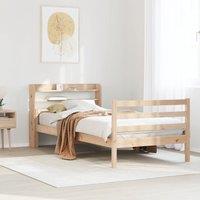 Bed Frame with Headboard without Mattress 100x200 cm