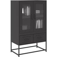 Berkfield Home Highboard Black 68x39x111.5 cm Steel