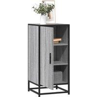 Berkfield Home Sideboard Grey Sonoma 35.5x35x76 cm Engineered Wood & Metal