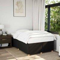 Berkfield Home Bed Frame without Mattress BlackDouble Fabric in Black | Size: Double