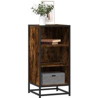 Berkfield Home Sideboard Smoked Oak 35.5x35x76 cm Engineered Wood & Metal in Brown