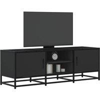 TV Cabinet Black 120x35x41 cm Engineered Wood and Metal