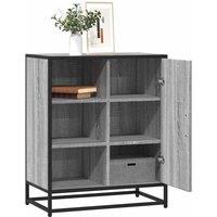 Berkfield Home Sideboard Grey Sonoma 62x35x76 cm Engineered Wood | Size: 62 x 35 x 76 cm