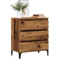Berkfield Home Sideboard Old Wood 60x35x70 cm Engineered Wood in Brown | Size: 60 x 35 x 70 cm