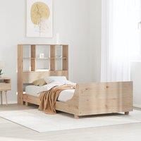 Bed Frame without Mattress 100x200 cm Solid Wood Pine